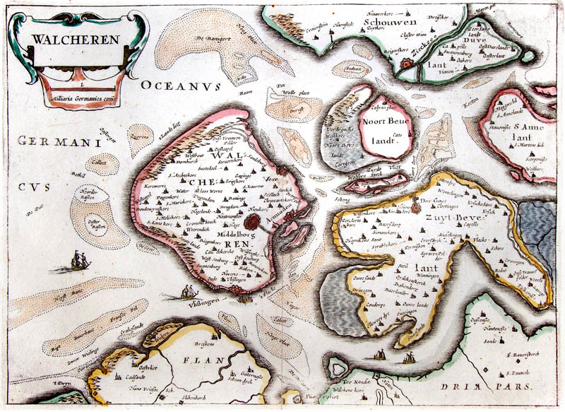 Zeeland Walcheren 1660 Aertsen Vijerighe Colom
